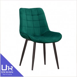 北歐工業風凱斯藍色布餐椅(五金腳)(22Z40/580-13)