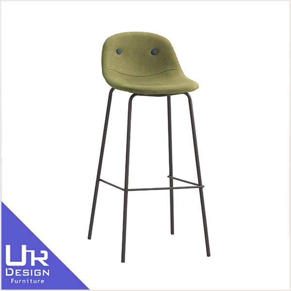 北歐工業風華爾斯綠色布面吧椅(24Z40/655-11)