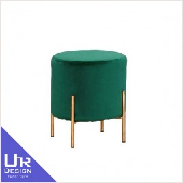 古典奢華風尤朵拉綠色布圓凳(22Z40/594-7)