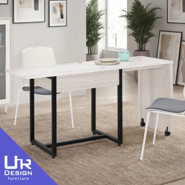 娜迪亞2.7尺仿石面伸縮功能桌(26Z40/2836-2)