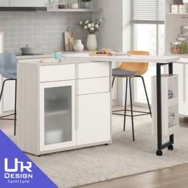 娜迪亞4尺岩板中島型多功能餐桌櫃(B型)(26Z40/2832-1)