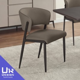 布蘭特淺灰皮餐椅(26Z40/3026-16)