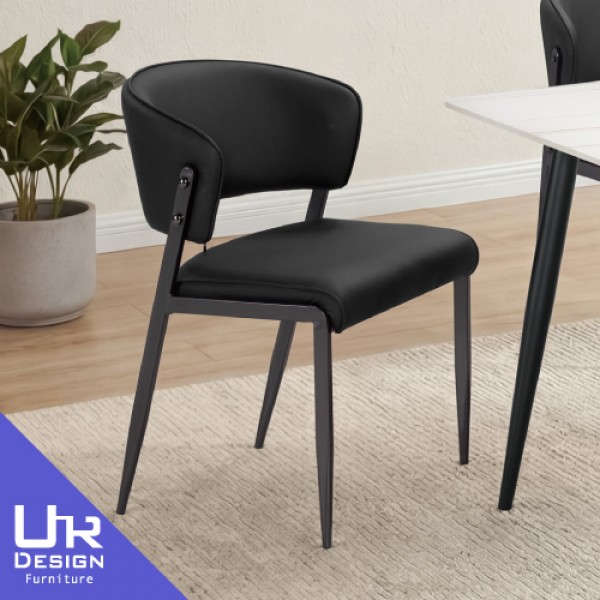 布蘭特黑皮餐椅(26Z40/3026-15)