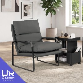 德溫灰色皮休閒椅(26Z40/2705-1)