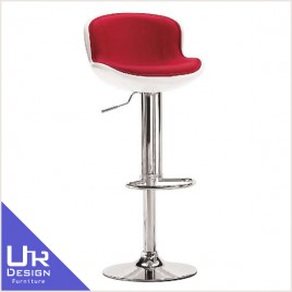 時尚風瓦特白紅色吧椅(24Z40/661-1)