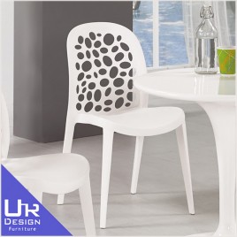 普普風艾奧娜白色造型椅(24Z40/652-7)
