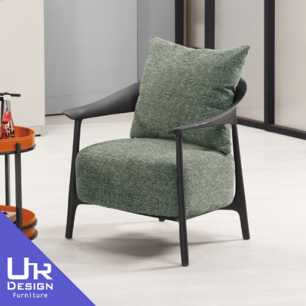 柏爾綠色布休閒椅(26Z40/2703-1)