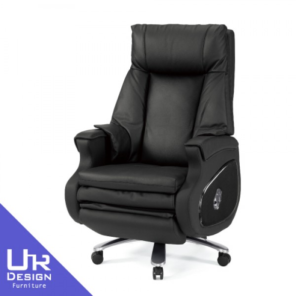 查蒂亞黑色牛皮辦公椅(26Z40/2772-1)