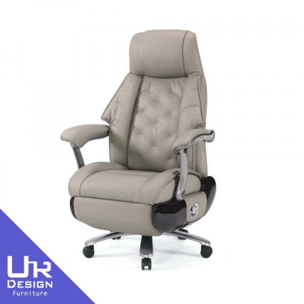 波依登按摩淺灰牛皮辦公椅(26Z40/2769-2)