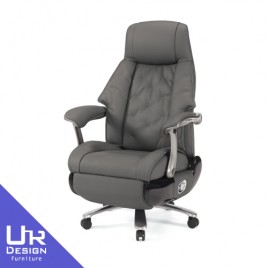 洛伊娜按摩深灰牛皮辦公椅(26Z40/2770-2)