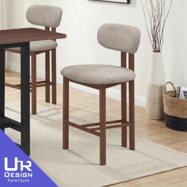 班克斯米色布高吧椅(26Z40/3034-1)