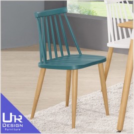 簡約北歐風艾美藍色造型椅(五金腳)(22Z40/584-8)