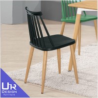 簡約北歐風艾美黑色造型椅(五金腳)(25Z40/1879-10)