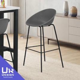紐曼灰色高吧椅(26Z40/3035-2)