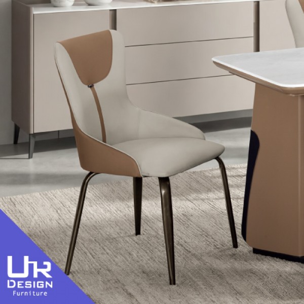 艾克橘色皮餐椅(26Z40/3027-10)