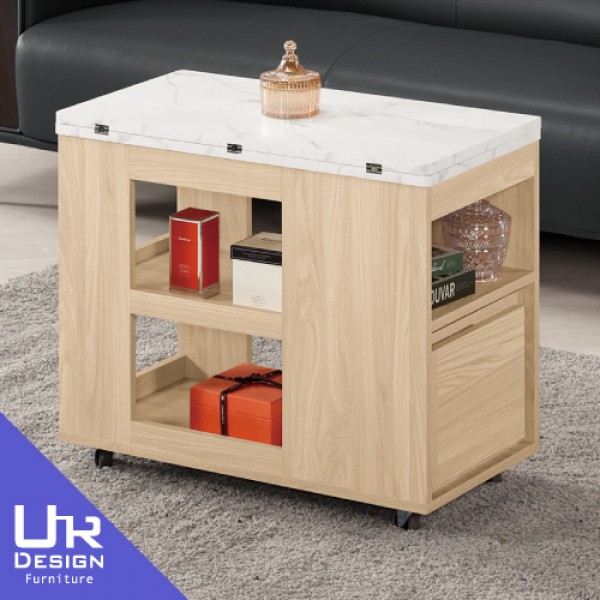 艾瑞爾1.3尺仿石面旋轉小茶几(26Z40/2414-2)