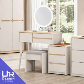 艾瑞爾2.7尺伸縮化妝台(含椅)(26Z40/2037-3)