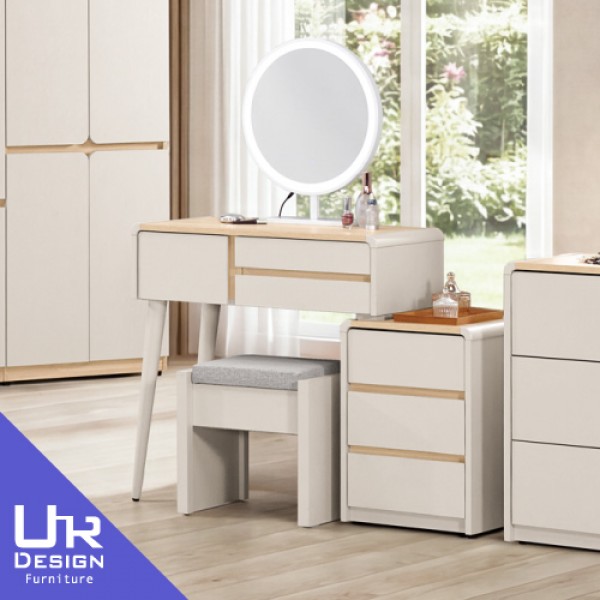 艾瑞爾2.7尺伸縮化妝台(含椅)(26Z40/2037-3)