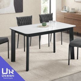 阿爾頓4.3尺玻璃面餐桌(實木腳)(26Z40/2945-2)