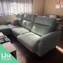 訂製沙發｜貝果貓抓布L型沙發